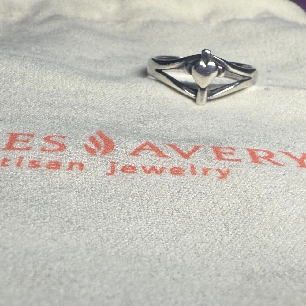 James Avery Cross Heart Ring